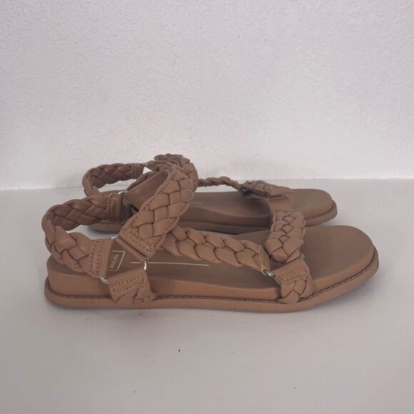 Dolce Vita Shoes - Dolce Vita Cream Leather Braided Strap Detail Sandals